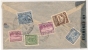 VOLCANOS - VOLCAN - + TELEGRAPH  - VF ECUADOR 1945 CENSORED PROFUSE FRANKING COVER (6 Stamps)  From GUAYAQUIL To NY - Volcans