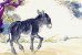 (NZ06-054  ) Painting Donkey Dos D´âne Esel Anes ,  Postal Stationery-Postsache F -Articles Postaux - Donkeys