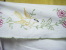 Decor De Cheminee -tres Enveloppant-oiseaux-fleurs-long 156cm +retour 24cm Au Point De Tige - Andere & Zonder Classificatie