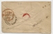 UK - 1847 COVER 1p. RED-BROWN Paper BLUE -JUMBO MARGINS-from LIVERPOOL To LONDON - BRUNSWICK Cancel Alongside -VF COVER - Covers & Documents