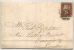 UK - 1845 ENTIRE 1p. RED-BROWN Paper BLUE  From NORWICH - Inside Letter From Currier And Leather Cutter -VF COVER - Briefe U. Dokumente