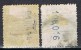 Dos Sellos 2 Cts Alfonso XIII 1901. Variedad Numeracion, Num 241 I º - Usados
