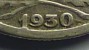 ESTLAND Estonia 1930 Silbermünze Silver Minting Error "Long 1" !! RAR - Estland