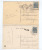 591/18 - 2 X Carte - Vue  Griffes D´ Origine Différentes FALAEN TP Houyoux NAMUR 1927 / 1929 - Langstempel