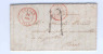 606/18 - Lettre Non Affranchie COUVIN 1850 Vers France - Boite Rurale Faible AP Origine PESCHE - Rural Post
