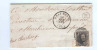 607/18 - Lettre TP Médaillon (touché) BEAUMONT 1861 Vers MARCHIENNE AU PONT - Boite Rurale M Origine BARBENCON - Rural Post