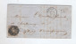 618/18 - Lettre TP Médaillon (touché) MANAGE 1860 Vers BRACQUEGNIES - Boite Rurale V Origine LA HESTRE - Rural Post