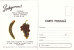 Romania 1974 Grapes,Vineyard Manna,rare Stationery Unused PC. - Vinos Y Alcoholes