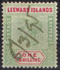 Leeward - 1890 - Y&T N° 7 Oblitéré Plume - Leeward  Islands