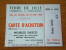 Delcampe - FOIRE DE LILLE 1962 - Carte D'ACHETEUR / Meubles Dasco MENIN ( 10 Carte D'Entrée ) ! - Tickets - Entradas