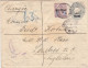 LEVANT ANGLAIS - 1901 - ENVELOPPE ENTIER POSTAL RECOMMANDEE CHARGEE De CONSTANTINOPLE (TURQUIE) Pour LONDRES - FISCAL - Levant Britannique