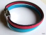 Bracelet En Cuir 5mm Turquoise Et Rose Superbe Fermoir Magnétique  Longueur Totale Environ 18,5cm, Il Sera Parfait Pour - Bracelets