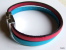 Bracelet En Cuir 5mm Turquoise Et Rose Superbe Fermoir Magnétique  Longueur Totale Environ 18,5cm, Il Sera Parfait Pour - Bracciali