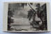 CPA Carte Photo Femme Plage Lagon Atoll Papeete Tahiti Océanie Polynésie Française Cachet à Sec STUDIO MACKENZIE TAHITI - Französisch-Polynesien