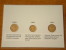 1 Sen 1996 - 5 & 10 Sen 1995 / Real Coins Gold Plated - Verguld - Doré ( For Grade, See Photo ) ! - Malaysia