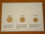 5 & 10 Aurar 1981 - 50 Aurar 1986 / Real Coins Gold Plated - Verguld - Doré ( For Grade, See Photo ) ! - Islande