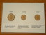 1 Penny 1987 - 5 Pence 1990 - 10 Pence 1992 / Real Coins Gold Plated - Verguld - Doré ( For Grade, See Photo ) ! - Autres & Non Classés