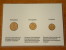 1 Kopek 1991, 10 Kopek 1982 & 15 Kopek 1981 / Real Coins Gold Plated - Verguld - Doré ( For Grade, See Photo ) ! - Russie