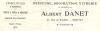 Facture Albert Danet Peinture Décoration Vitrerie  Vernis Huiles  31 Rue De Neulliae  Pontivy 56 Morbihan - Chemist's (drugstore) & Perfumery