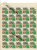 - Feuille De 30 Timbres Vert, Exposition Philatélique  Internationale, PARIS, Art Et Philatélie, 1975,  Très Bon état, - Filatelistische Tentoonstellingen
