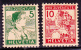 SUISSE  - 1915 - YVERT N°149/150 * MH - COTE = 124 EUR - - Neufs