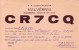 CARTE QSL CARD 1959 RADIOAMATEUR HAM RADIO CR-7 PORTUGAL COLONIE COLONY MOZAMBIQUE MALVERNIA STAMP BELGIAN CONGO BELGE - Mosambik