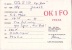 CARTE QSL CARD 1960 RADIOAMATEUR HAM OK-1 JEUX SPARTAKIADE PRAGUE PRAHA TCHECHOSLOVAQUIE CZECHOSLOVAKIA - Athlétisme