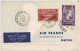 AVIATION - 1937 - CARTE LETTRE AIR FRANCE Avec PONT DU GARD - VOYAGE AUTOUR DU MONDE - BRESIL - USA - HONGKONG (CHINA) - Briefe U. Dokumente