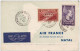 AVIATION - 1937 - CARTE LETTRE AIR FRANCE Avec PONT DU GARD - VOYAGE AUTOUR DU MONDE - BRESIL - USA - HONGKONG (CHINA) - Lettres & Documents