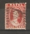 NATAL - 1870 VICTORIA 1d BRIGHT RED O/P "POSTAGE" (TWICE IN BLACK) USED    SG 60 - Natal (1857-1909)