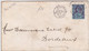 1888 - YVERT N°95 PERFORE P M (PARK MACFADYEN) Sur ENVELOPPE De LONDON Pour La FRANCE Avec AMBULANT CALAIS à PARIS 1° - Perforadas
