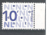 Nederland / Pays Bas, 2 C & 10 C BORD DE FEUILLE 2 Timbres, Neuf *, TB - Carnets Et Roulettes