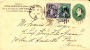 USA - 1889 - ENVELOPPE ENTIER Avec REPIQUAGE De NEW YORK Pour PARIS - - ...-1900