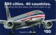 CARTE CADEAUX  ETATS-UNIS  50$  American Airlines    *** - Sonstige & Ohne Zuordnung