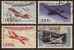 FRANCE 1954   YT PA 30, 31, 32, 33  Air Post, Prototypes - 1927-1959 Afgestempeld