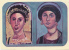 Image, Art Grec Ancien : Portraits De Momies De Fayoum, Egypte, Musée De Berlin (5 Cm Sur 7,3 Cm) - Other & Unclassified