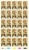 RSA 1980 MNH Full Sheet(s) (25) Stamps Paardekraal Battle 579-580 - Nuovi