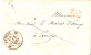 LAC De Rethel 08 Vers Evreux Cachet 12 (7) Manuscrit Notaire Lambert  Port Payé En Rouge 1843 Port 6 - 1801-1848: Precursores XIX