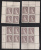 Canada 1953 Mint No Hinge (see Desc), Corners Plate #2,4,1,5,1 Sc# 325-329 - Unused Stamps