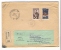 MONACO  /  Enveloppe Envoyée En Recommandé, Avec 2 Beaux Timbres + Cachet Du  29  MAI  1956 - Autres & Non Classés