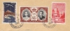 MONACO  /  Enveloppe Envoyée En Recommandé, Avec 3 Beaux Timbres + Cachet Du  4  JUILLET  1956 - Altri & Non Classificati