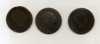 - ESPAGNE . LOT DE 3 PIECES DE 10 C. .   ALFONSO XII - First Minting