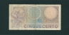 BANCONOTA  Da  500  Lire - Serie MERCURIO - D.M. 14. 02. 1974. Grado Di Rarità  Non Comune. - 500 Lire