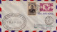 1947 - CALEDONIE - RARE ENVELOPPE Par AVION 1° VOL - TRAPAS - LIGNE NOUMEA PAPEETE (OCEANIE) - Brieven En Documenten