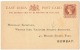 ATH - L26 - INDE Carte Entier Postal Imprimé, à L'association Athlétique De Bombay - 1858-79 Compagnie Des Indes & Gouvernement De La Reine