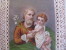 Delcampe - Saint Joseph Jozef Et JESUS  Early Color Couleur Lithography Mechanical Canivet  Super Embossment - Andachtsbilder