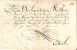Lettre De Notification Par Porteur 1742 Franchemont Bouillon Segneurie De Grand Duché De Bouillon - 1714-1794 (Pays-Bas Autrichiens)