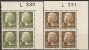 Czeslaw Slania. Denmark 1976.Queen Margrethe II. Michel  588, 4-block MNH. - Nuovi