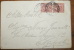 ITALIA 1918  LETTERA AFFRANCATA COPPIA CENT 10 DEL 1906 - Storia Postale