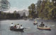 Karlsruhe, Stadtpark, Gondeln Auf Dem See, Ruderboot, Um 1907 - Karlsruhe